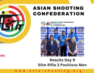 Day 9 Results - 50m Rifle 3 Positions Men
