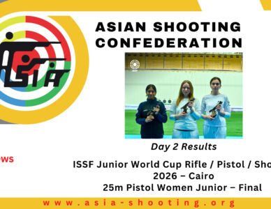 Day 2 Results - ISSF Junior World Cup Rifle / Pistol / Shotgun 2026 – 25m Pistol Women Junior Final in Cairo