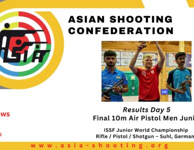 Results Day 5 - Final 10m Air Pistol Men Junior at ISSF Junior World Championship Rifle / Pistol / Shotgun – Suhl, Germany