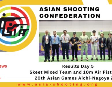 Results – Day 5: Skeet Mixed Team and 10m Air Pistol Men | 20th Asian Games Aichi-Nagoya 2026