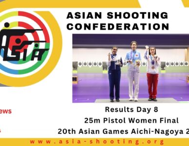 Results – Day 8: 25m Pistol Women | 20th Asian Games Aichi-Nagoya 2026