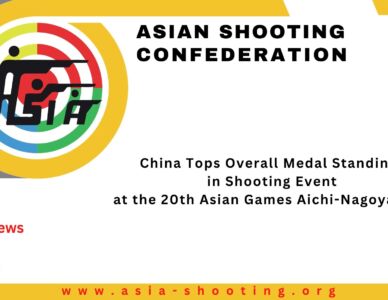 China Tops Overall Medal Standings in Shooting event at the 20th Asian Games Aichi-Nagoya 2026