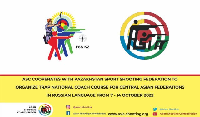 The Asian Shooting Confederation (ASC) organizes Trap National Coach Course for Central Asian federations in Russian Language. The ASC cooperates with Kazakhstan Sport Shooting Federations to organize this course from 7 - 14 October 2022. Following the course, the 31st Grand Prix will take place in memory of MS USSR Vladimir Pochivalov in clay shooting competition that will be from 16 - 23 October 2022. This course will be devoted to develop and improve the skills of coaches and athletes.

Instructor: Coach Rustam Zainulovich Yambulatov

(Soviet shooter, master of sports of international class, European champion in trap shooting (1978), silver medalist of the XXII Olympic Games in the trap (1980), winner of the European Cup (1981)

Venue: Republic of Kazakhstan, the city of Shymkent, shooting range “Shymkent Shooting Plaza”

Date: from October 7 to October 14, 2022.

Applications must be submitted by September 20. 
These courses are timed to coincide with the 31st Grand Prix in memory of the MS USSR Vladimir Pochivalov in clay shooting from October 16 to October 23, 2022, for which we are also waiting for you.