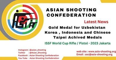 On the second day of finals at the ISSF World Cup in Jakarta, INA, the Organizing Committee run two exciting finals fir Air Pistol Men and Women. Fortunately, three more medals were achieved by Asian shooters today.

In the 10m Air Pistol men the gold medal achieved by Mukhammad Kamalov from Uzbekistan and the 10m Air Pistol women gold medal went to Korea that was achieved by Oh Ye Jin and bronze medal won by Liu Heng Yu in 10m Air Pistol Women from Chinese Taipei. Also, the bronze medal won by Muhammad Iqbal Raja Prabowa from Indonesia in 10m Air Pistol men .

The Asians athletes are among the talent in and made outstanding achievements, wishing all member federations more achievements in the future.