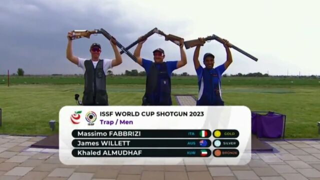 In a remarkable display of skills and precision, AlMUDHAF KHALED from State of Kuwait secured the highly coveted Bronze medal in the intense Trap men's final at the ISSF World Cup 2023 held in Almaty, Kazakhstan. With an exceptional performance, AlMudhaf showcased his talent and resilience, earning the admiration both fans and fellow athletes

The Asian Shooting Confederation (ASC) extended its heartfelt congratulations to all the athletes who participated in the event. Their exceptional performances captivated audiences worldwide and exemplified the spirit of sportsmanship and dedication that the ASC holds in high regard.