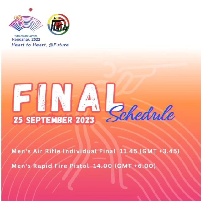 Join us on the 2nd day of finals at the 19th Asian Games 2023 Hangzhou- China